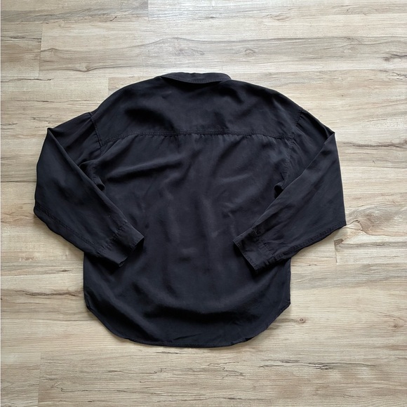Babaton Classic Black Button Up Shirt 100% Lyocell - Picture 7 of 7